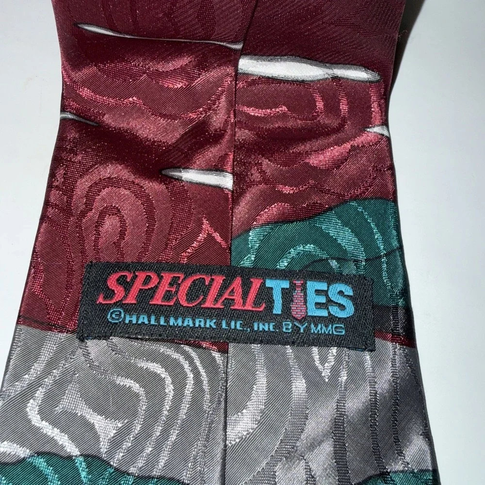 Gone Fishing Hallmark Special Ties Fun Printed Satin Neck‎ Tie